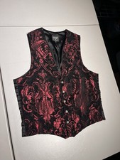 Shrine Hollywood Vest Men  s XL Brocade Waist Red Steampunk Vampire Renaissance