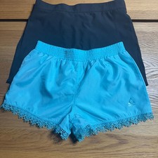 Youth Girls Lot of Shorts Black 32 Degree Cool  Teal Gerry - Size 14/16