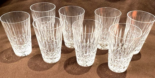 Set Of 8 Waterford Crystal Maeve 5" Tall Highball Tumbler Vintage EUC