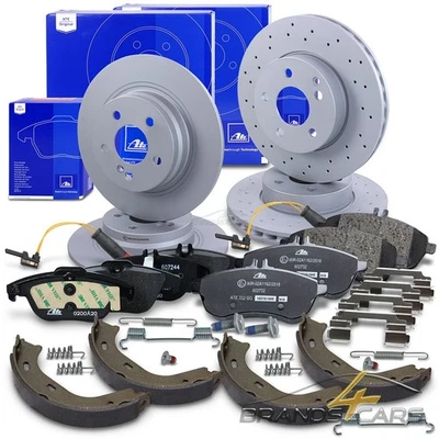 ATE BREMSSCHEIBEN +BELÄGE +BREMSBACKEN VORNE+HINTEN FÜR MERCEDES C-KLASSE W204 - Bild 1 von 4