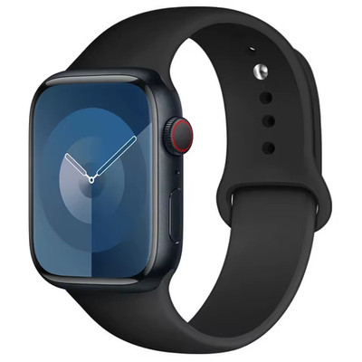 Silicone Sport Band Apple Watch 38-49mm Series 3-9 SE Ultra 2 Strap Many Colors