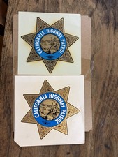 Vintage Lot Of 21960s 70s California Highway Patrol Motorcycle Decal Official