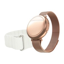 Embr Wave 2 Cooling Wristband for Menopause Relief White Vegan Leather Strap