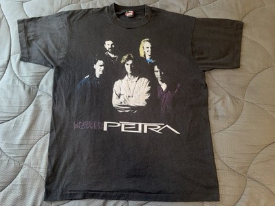 Vintage 90s 1993 Petra World Tour Concert T-Shirt Size Large Single Stitch Band