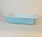 VTG Pyrex Snowflake Spacesaver Casserole Blue Turquoise Dish 575-B NO lid *Worn