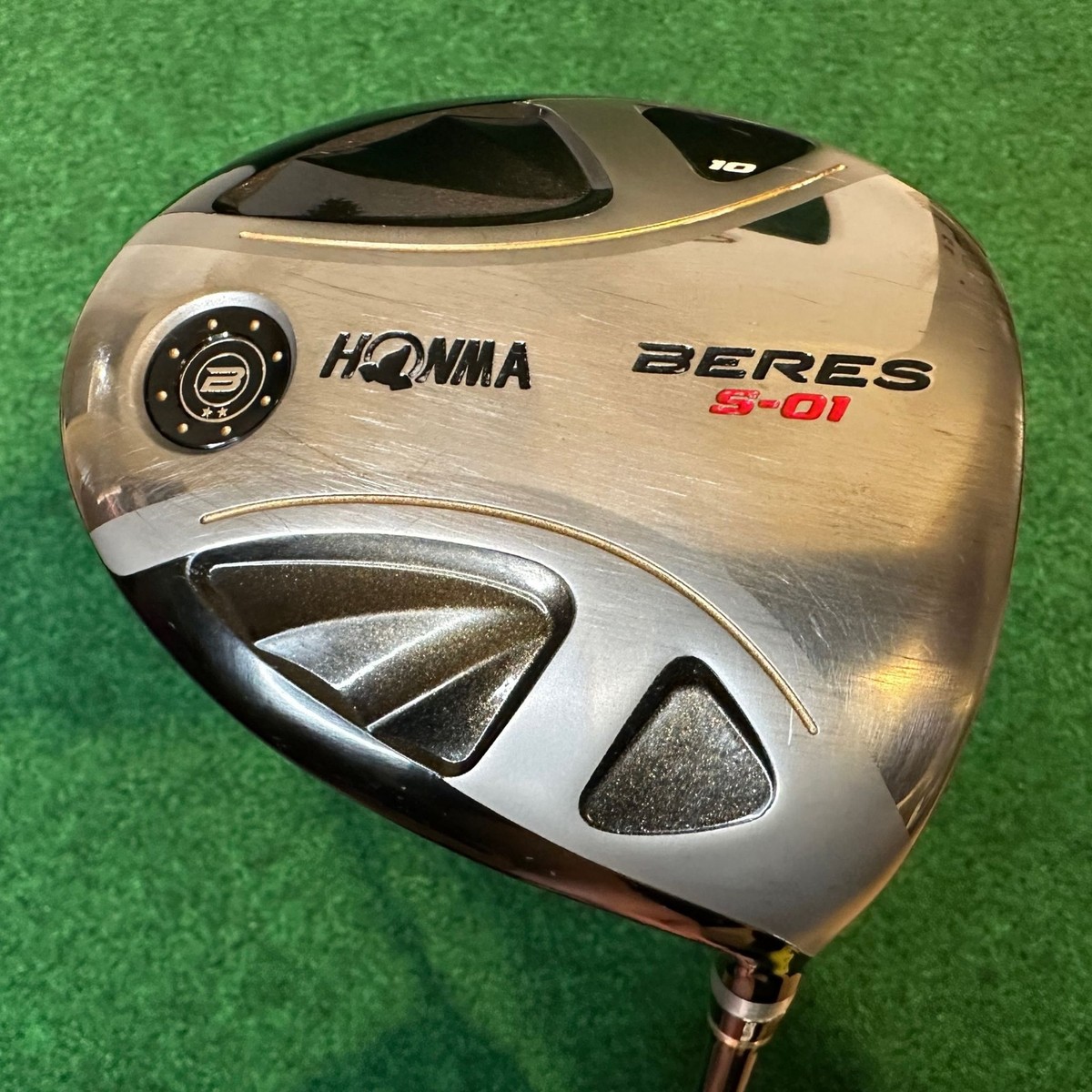 Honma Beres S-01 Driver 10° RH R Flex 2 Star ARMRQ6 45 Shaft Good