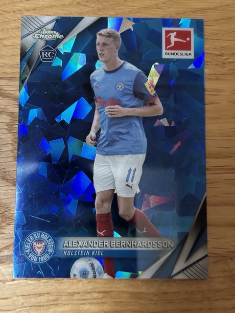 Topps Chrome Bundesliga 2024/25 Alexander Bernhardsson Nr.54 Rookie Sapphire