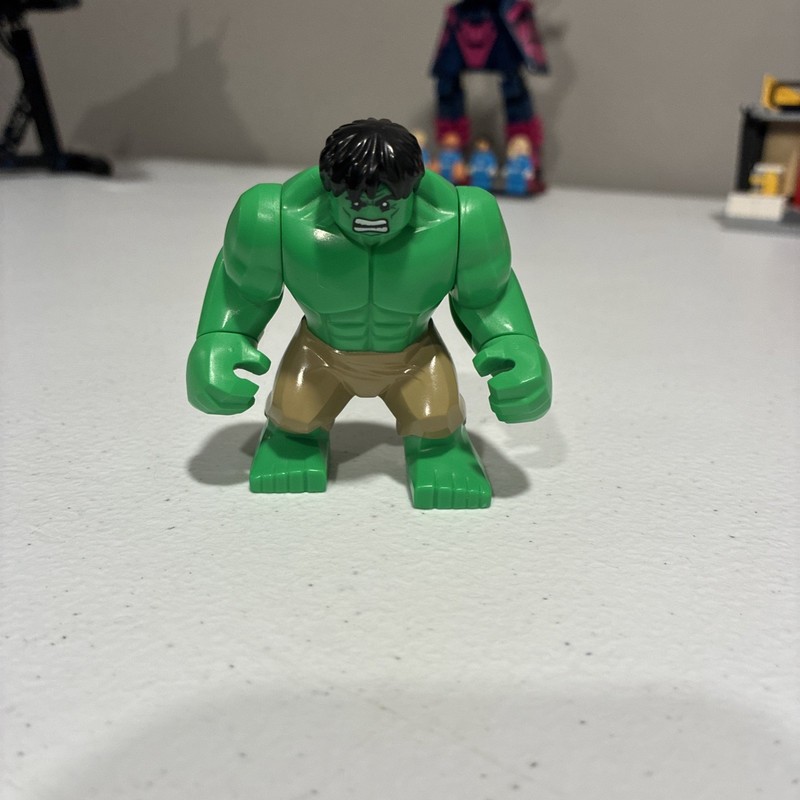 Lego Marvel Super Heroes The Avengers Hulk Big Fig Minifigure 6868 Tan Pants
