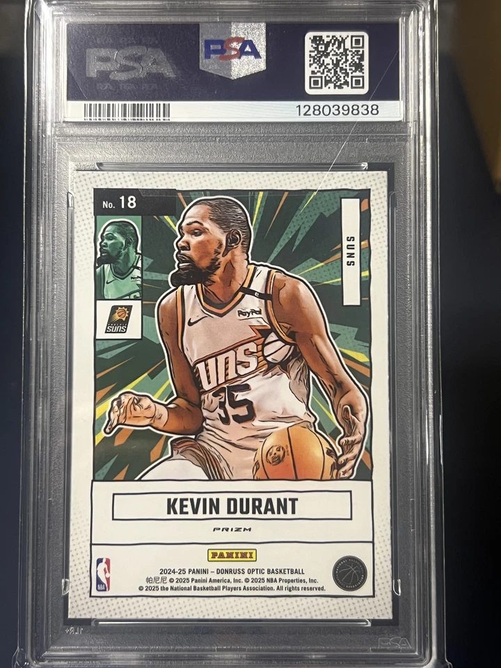 2024-25 Panini Donruss Optic Net Marvels Holo Kevin Durant PSA 10 POP 1 Suns #18 - Image 2 of 2
