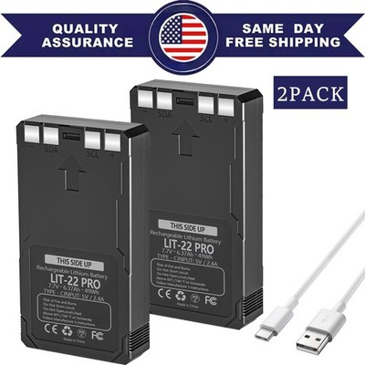 2x Rechargeable LIT-22 Battery for Flex-M Flex-Plus Flex-S Trail Camera 6370mAh