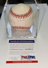 AB Happy Chandler HOF Signed Rawlings ONL Baseball PSA/DNA