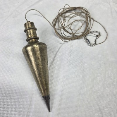 Vintage General Hardware Mfg Co. Brass Plumb Bob No. 800 (8 oz) NY USA   