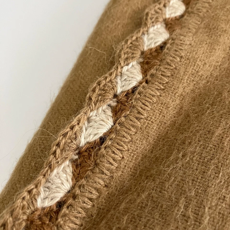 Novica Womens Alpaca Blend Ruana Poncho Peru Boho Indie Hippie Retro One Size - Image 3 of 4