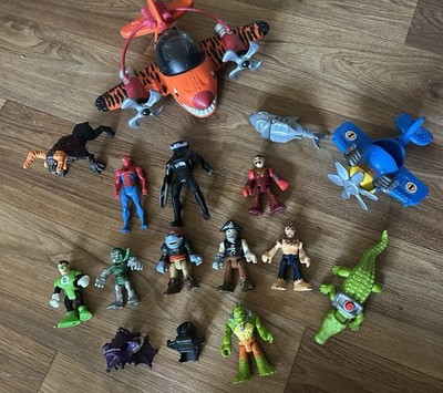 Imaginext DC Super Friends Figuren Sammlung Spiderman Killer Croc Green Lantern