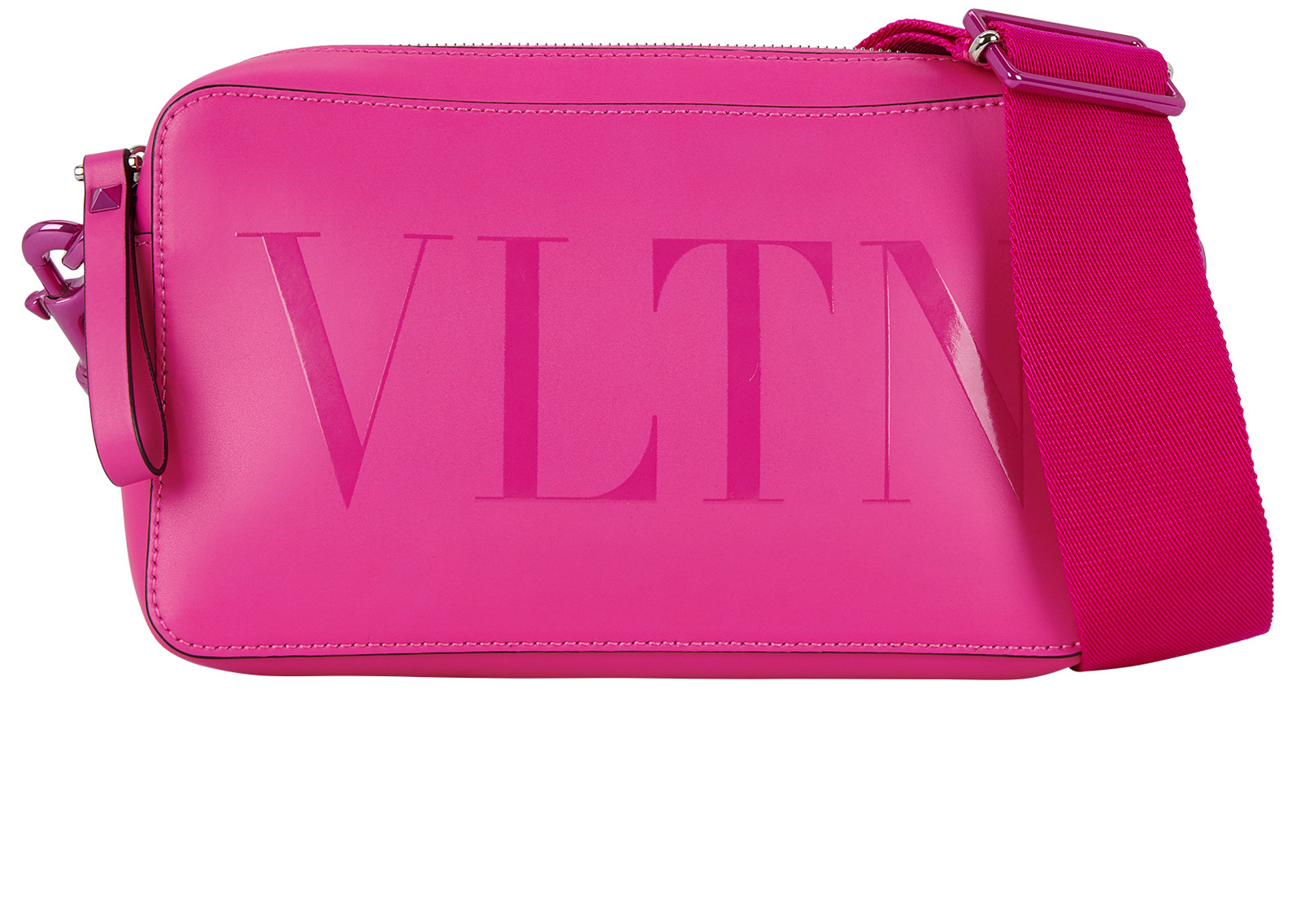 Valentino VLTN Camera Bag Crossbody Leather Pink