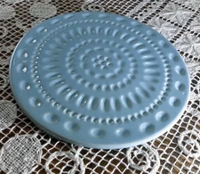 KATE SPADE NY Willow Drive Baby Blue 7.5" Round Trivet Limited Edition NWOT