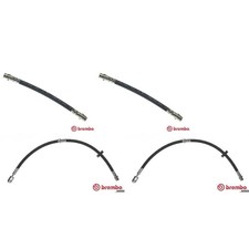 4x brembo BREMSSCHLÄUCHE VORNE + HINTEN passend für AUDI A2 8Z0 BJ 2000-2005