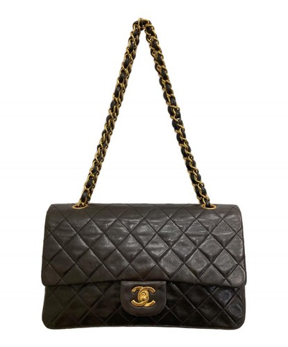 CHANEL Flap Chain Shoulder Bag Black #493