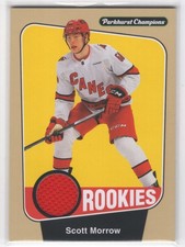 #247 2024-25 Parkhurst Champions JERSEY Scott Morrow RC Carolina Hurricanes