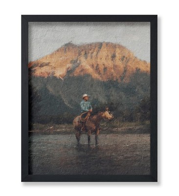 Poster Master Vintage Cowboy Poster - Retro Landscape Print - Wild West Art -...
