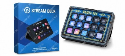 Fallout 4 76 New Vegas Vault 33 Elgato Stream Deck Keyboard Key Pad + Face Plate