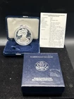1998-P $1 Proof Silver American Silver Eagle $1 US Coin COA + OGP B4
