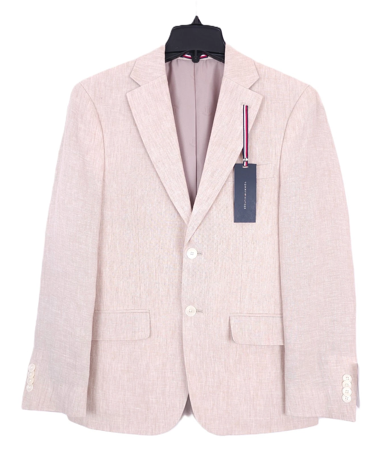 Tommy Hilfiger Mens Modern Fit Linen Sport Coat Blazer 36S Light Tan Solid NWT
Opens in a new window