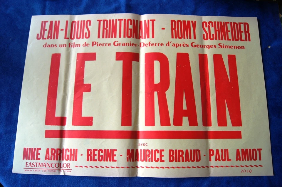 AFFICHE BANDEAU  / LE TRAIN / TRINTIGNANT / R SCHNEIDER / REGINE / M BIRAUD - Photo 1/1