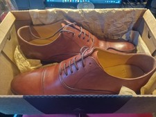 Charles Tyrwhitt Leather Oxford Shoes - Dark Tan, UK 12