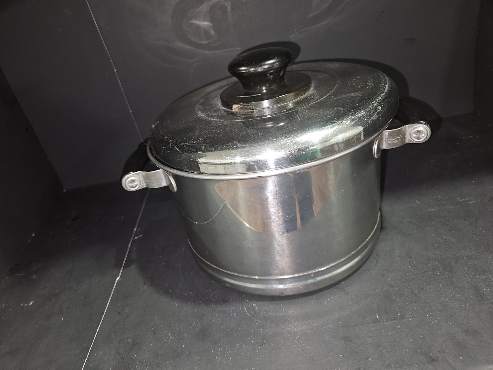 Vintage Lifetime Stainless Steel 3Qt Cooking Pot Dutch Oven with Lid and Handles