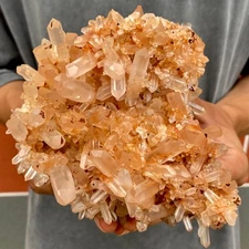 2.2LB Natural white crystal cluster point mineral specimen Chakras Healing