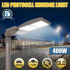 400W LED Parking Lot Light Shoebox Post Lighting For Outdoor Garden Street Area