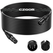 5 Pin DMX Cable 25 FT, Flexible DMX Cable 5-Pin XLR Male to Female