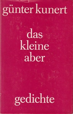 Buch: Das kleine Aber, Gedichte. Kunert, Günter, 1975, Aufbau Verlag