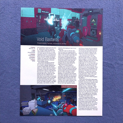 Void Bastards Game Preview Magazine Article Page 2019