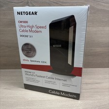 NETGEAR CM1000 Modem via cavo DOCSIS 3.1 ultra alta velocità nero nuovo sigillato