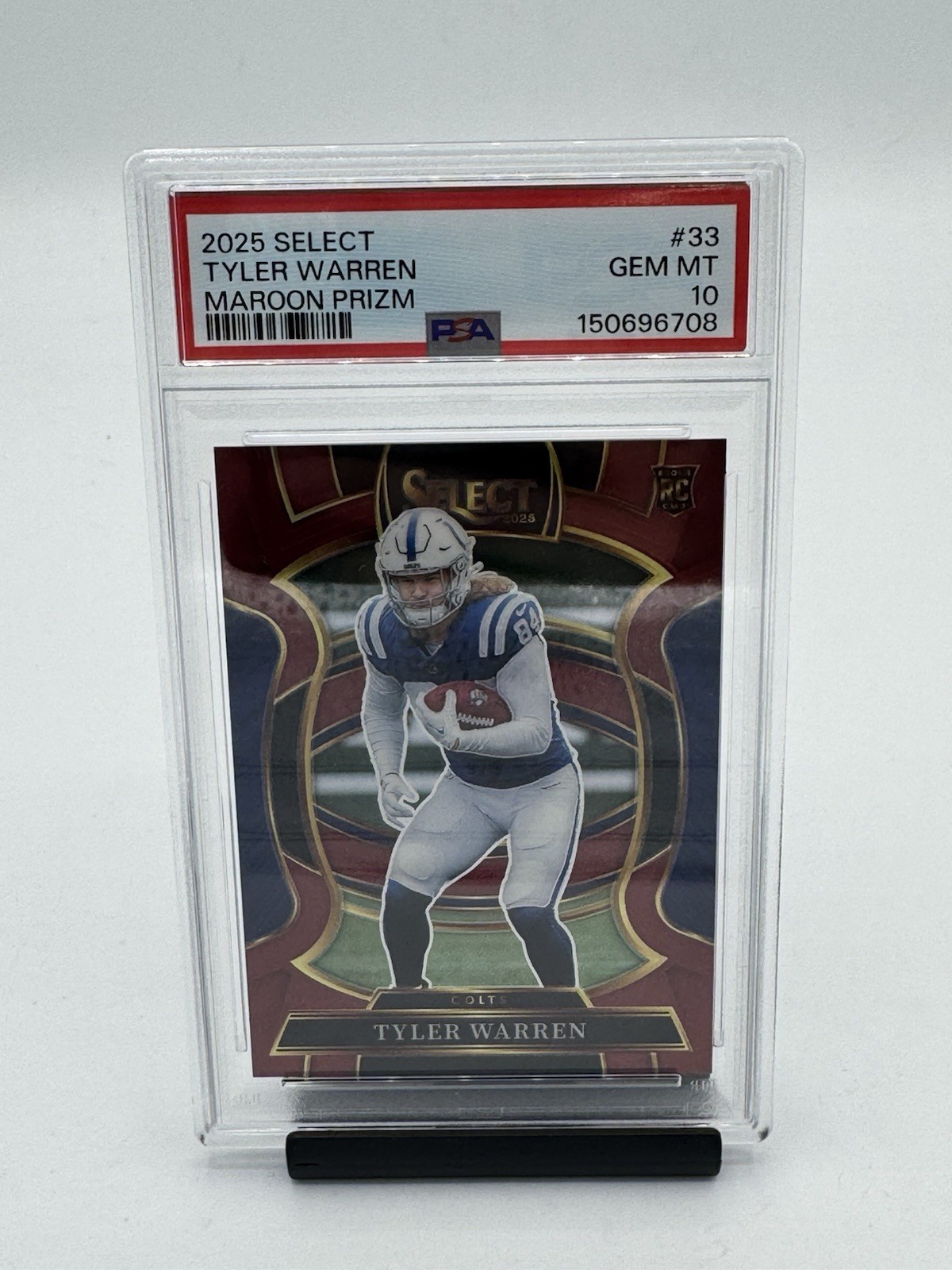 Tyler Warren Panini Select #33 Maroon Prizm