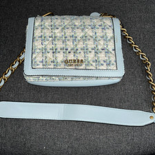 GUESS Bag Light Blue w/ Gold Chain Strap