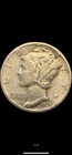 1935-S Mercury Silver Dime – San Francisco Mint – 90% Silver – VG