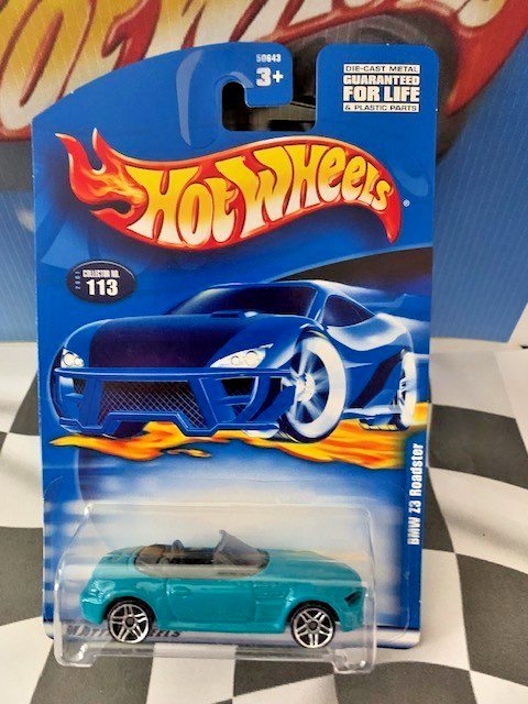 Hot Wheels 2001 Mainline #113 BMW Z3 Roadster TEAL PR5 Variation