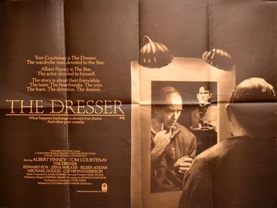 DRESSER 1983 Albert Finney, Tom Courtenay, Edward Fox Zena Walker UK QUAD POSTER