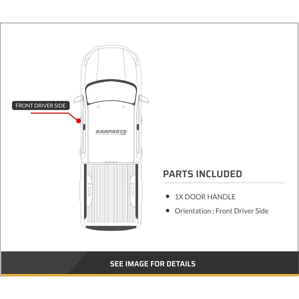 For GMC K1500 Suburban Interior Door Handle Front, Driver Side (1982 - 1986) — 第 4/4 张图片