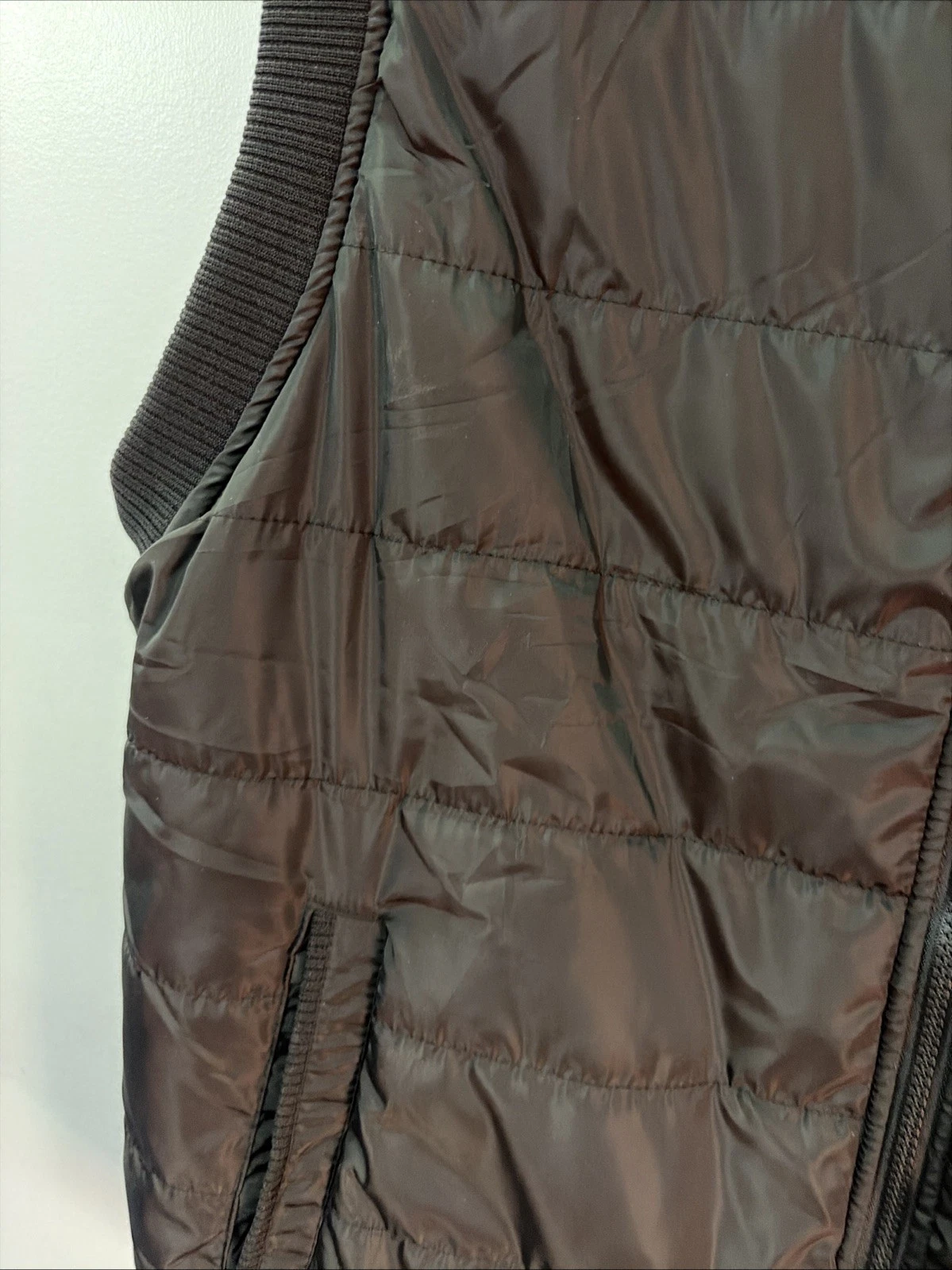 Authentic Cool Choice Mens 2XL Black Full Zip OutdoorPuffer Vest Sherpa Lined image 8
