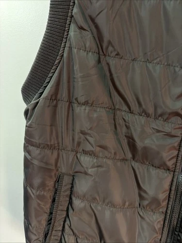 Authentic Cool Choice Mens 2XL Black Full Zip OutdoorPuffer Vest Sherpa Lined image 8