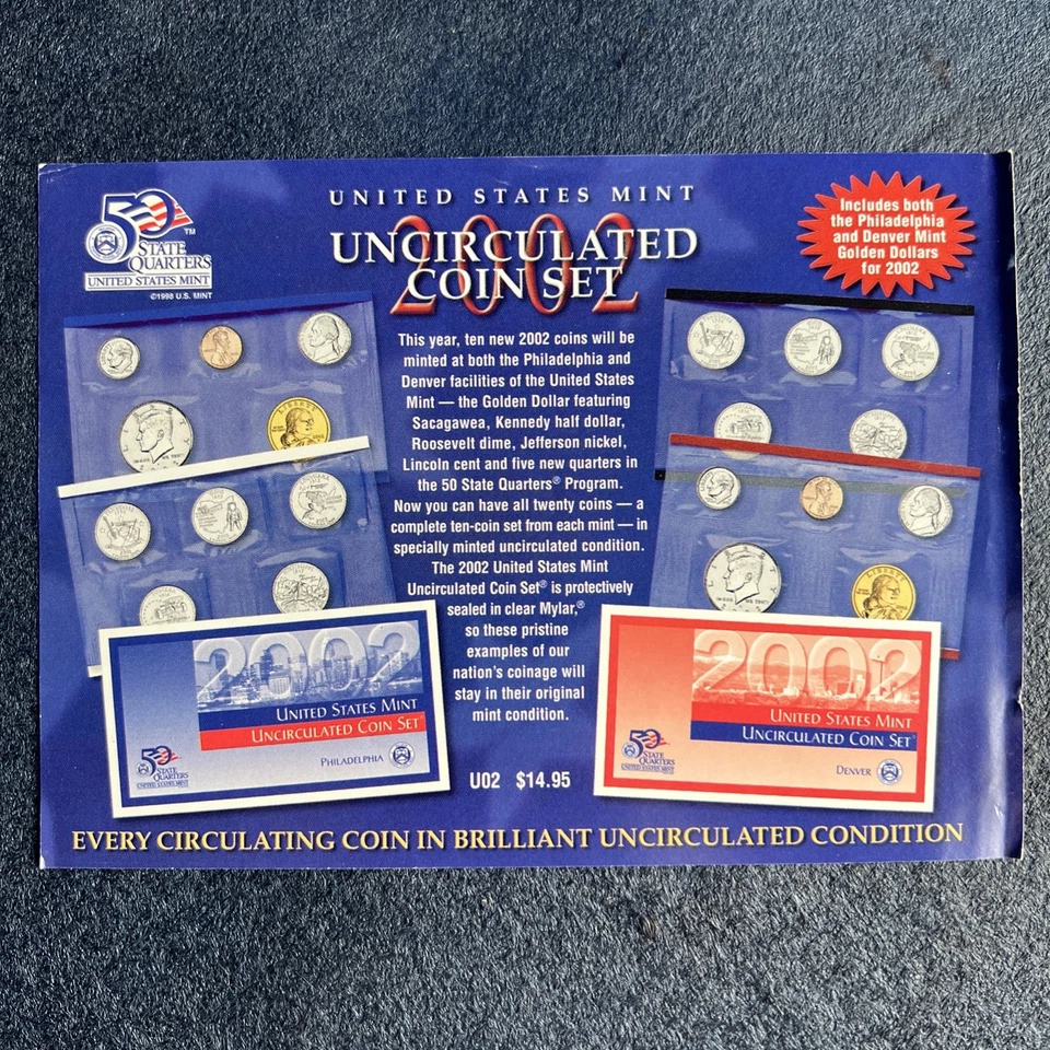 US Mint 2002: The 50 State Quarters & Euro Coin Collection (17 Coins) - Image 4 of 4