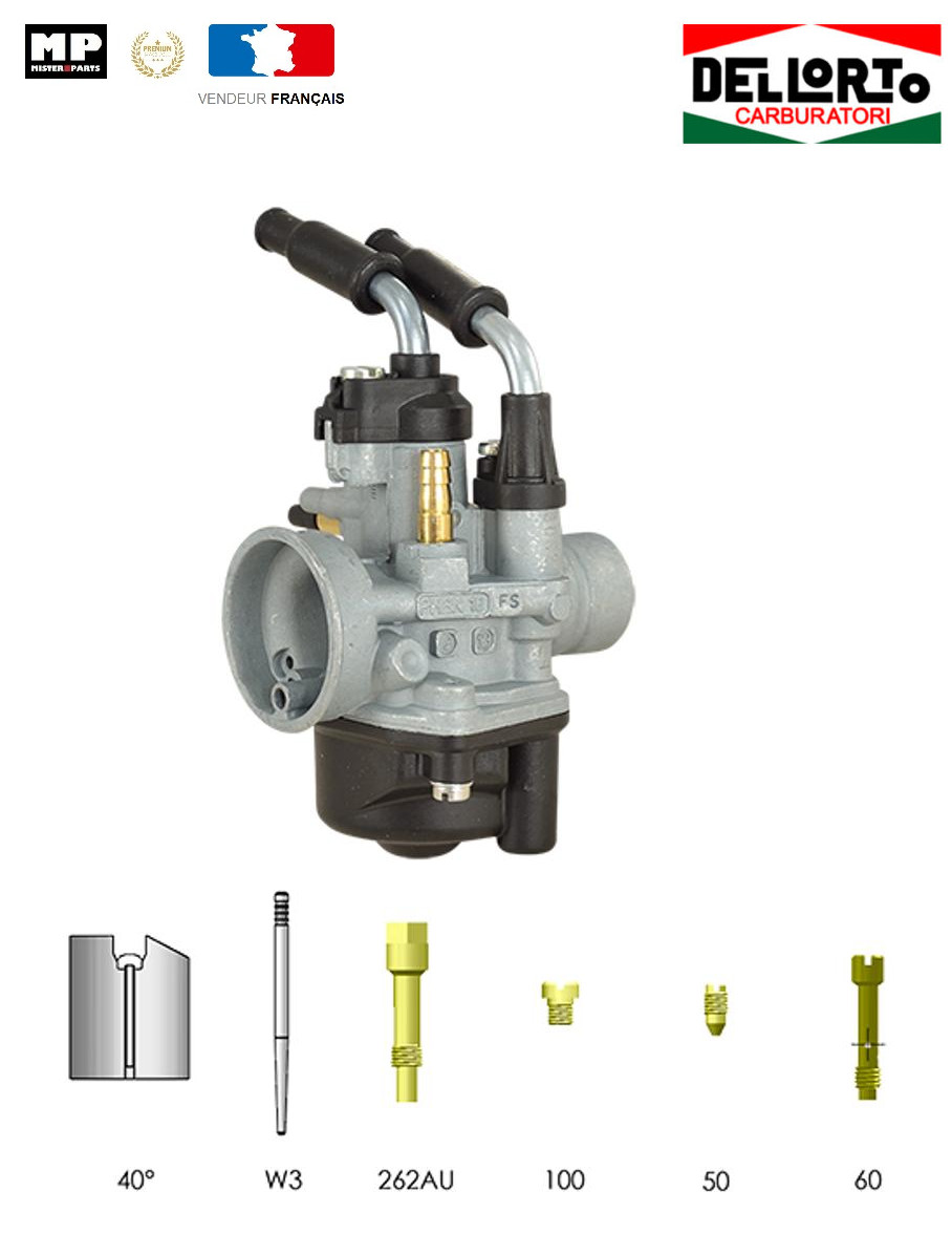 Carburateur Dellorto 16 PHBN pour MBK Booster et Yamaha Bw's