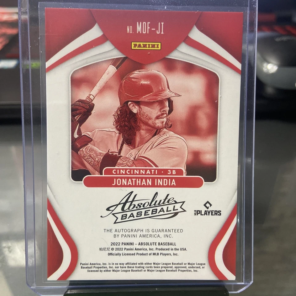 2022 Panini Absolute Marks of Fame Jonathan India Auto 30/75 - Image 4 of 4