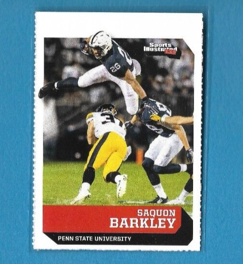 2017 SI Sports Kids SAQUON BARKLEY Rookie Card RC- Penn State University #614