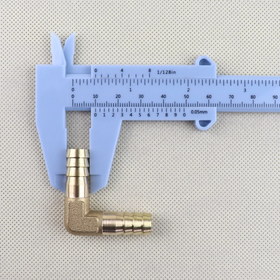 Brass Barbed Tube Pipe Fitting Hose Barb Elbow 90 Degree (3/8" x 3/8") 3Pcs NEW - Image 3 of 4