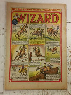 WIZARD #1343 10TH NOVEMBER 1951 BRITISH WEEKLY UK COMIC *